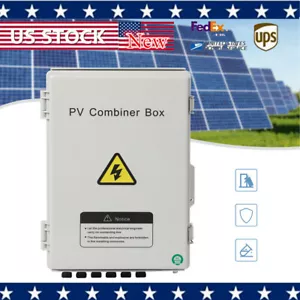 Caja combinadora solar fotovoltaica de 6 cuerdas 15A disyuntor para panel solar de plástico - Imagen 1 de 23