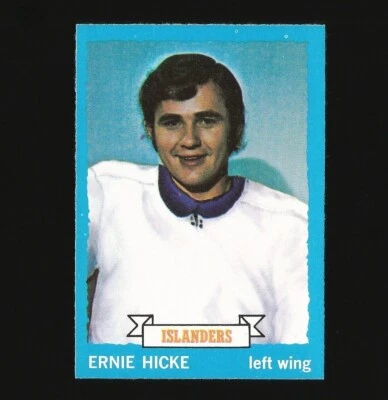 1973-74 Topps Hockey Card 18 Ernie Hicke New York Islanders #18 - Image 1 of 3