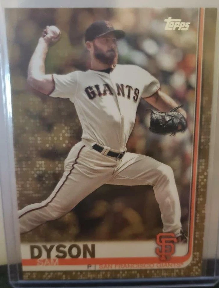 2019 Topps Series 2 #696 Sam Dyson Gold 1778/2019 - Image 1 of 1