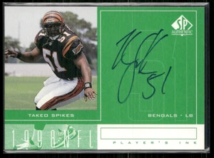 Takeo Spikes 1998 SP Authentic Players Ink Auto - Picture 1 of 2