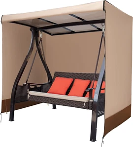 Outdoor Swing Covers Waterproof for Patio Swing 3 Seater,Patio Swing Cover 3 ... - Picture 1 of 11
