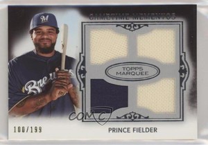 2011 Topps Marquee Gametime Mementos Quad Relics /199 Prince Fielder #GMQR-4