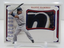 MANNY RAMIREZ 2016 NATIONAL TREASURES COLOSSAL PRIME PATCH #1/1! RED SOX!!