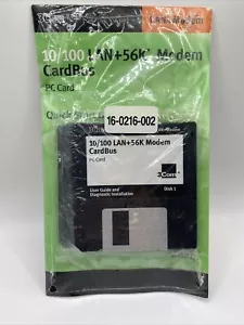 Software for 3Com 10/100 LAN+56K Global Cardbus User Guide, Etc 3.5" discs NEW - Picture 1 of 6