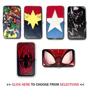 Official Marvel Graphic Printed Bifold Hinge Wallet - Choose from selections - Picture 1 of 12