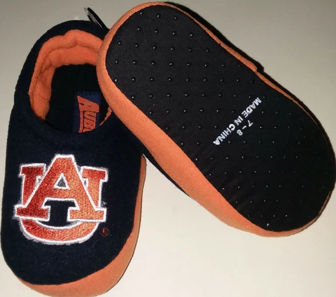 AUBURN TIGERS -COLLEGIATE CHILDREN'S SLIPPERS  M(7-8) Cover