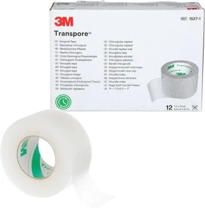 3M Transpore Tape 1.25cm or 2.5cm - Premium First Aid Medical Waterproof Tape - Picture 1 of 4