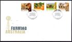2012 Australia Farming Australia Set Of 4 S/A Stamps First Day Cover, Vgc