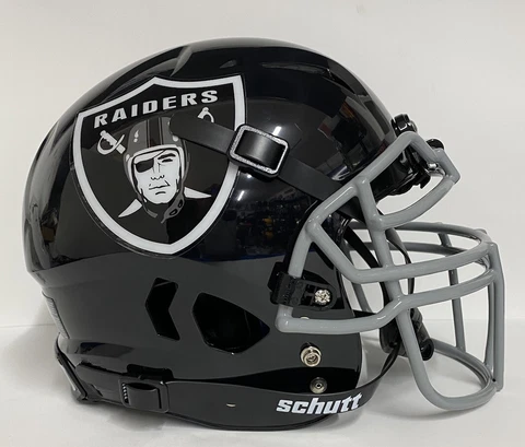 Las Vegas Raiders Custom Full Size Authentic Schutt Vengeance Football Helmet! Cover