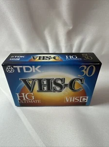 New TDK 30 VHS-C HG Ultimate, one cassette only Factory Sealed. - Picture 1 of 2