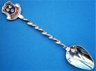 P394*) Vintage Silver plated Whitby Yorkshire crest souvenir Collectors spoon 