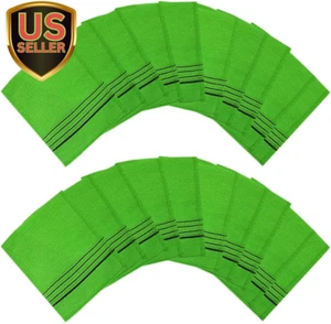 Korean Italy Towel Genuine Korean Exfoliating Scrub Bath Mitten 20Pcs Green - Picture 1 of 1