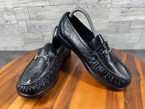SAS Loafers Women 10WW Extra Wide Metro Shoes Black Tripad Comfort Horsebit - Picture 1 of 20