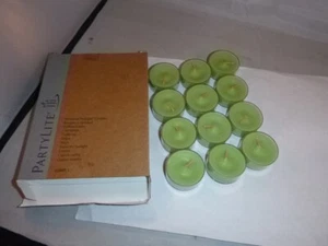 Neu Partylite 12 Stück Teelicht Kerzen Bamboo Breeze - Bild 1 von 3