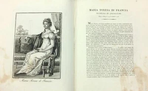 1818 INCISIONE MARIA TERESA DI FRANCIA Marie Thérèse de France Angoulême - Picture 1 of 1