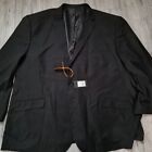 Big Dude Tooting & Bow Black Pierlo Suit Jacket Blazer Size 72L 