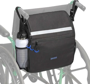 Wheelchair Backpack with Cup Holder – Large Storage Bag for Walker & Rollator - Picture 1 of 12