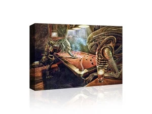 Alien vs. Predator - CANVAS OR PRINT WALL ART - Picture 1 of 4