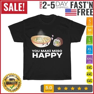 You Maki Miso Happy Valentine's Day Funny Japanese Food Pun T Shirt Men Women - Picture 1 of 9
