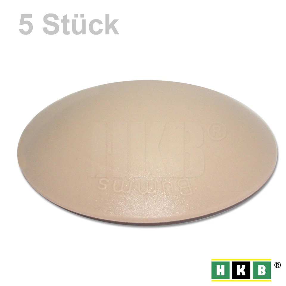 5 BUMMS Türpuffer, Ø 60mm Höhe: 15mm, beige, Kunststoff, Klebefläche, 50368 - Bild 1 von 1