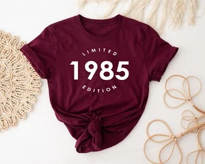 T-Shirt 40. Geburtstag Limited 1985 Edition Geschenk 40 Jahre Geburtstag Männer Frauen Tee - Bild 1 von 10