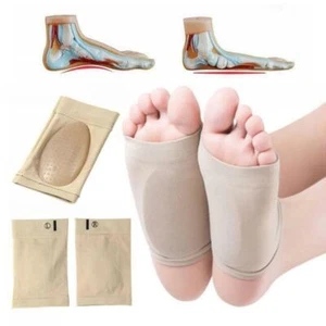 Foot Arch Support Flat Feet Fallen Arch Plantar Fasciitis Insole Heel Pain Relif - Picture 1 of 14