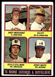 1976 Topps Rookie Catchers & Outfielders - Andy Merchant/Ed Ott/Royle