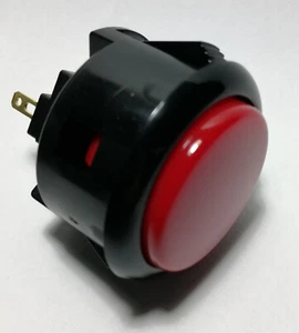 Sanwa Push Button OBSF-30-K/R - GENUINE product - Arcade Controller - Picture 1 of 1