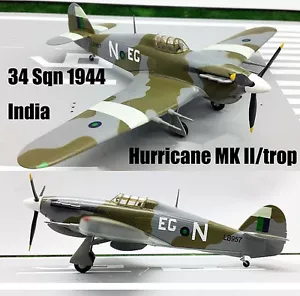 Hurricane Mk IIB Trop 34 Sqn 1944 India aircraft 1/72 finished Easy model plane - Picture 1 of 9