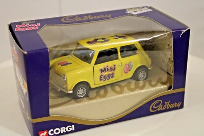 Corgi Collection #04420 - BL/Rover Mini - Cadbury's Mini Egg - 1:36s - Image 1 of 4