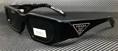 PRADA PR 09ZS 1AB5S0 Black Grey Men's 54 mm Sunglasses - Image 1 of 4
