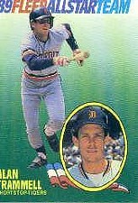 1989 (TIGERS) Fleer All-Stars #11 Alan Trammell