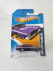 Hot Wheels Muscle Mania '12 '73 Ford Falcon XB 10/10 Purple / Long Card - Picture 1 of 6