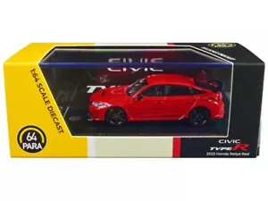 Modellino auto Honda Civic Type R FL5 2023 Rally rosso 1/64 pressofuso PA-55582 - Foto 1 di 1