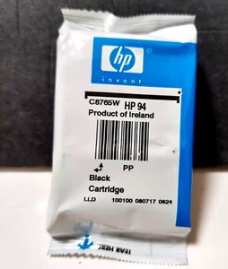 HP 94  Black Printer Ink Cartridge  C8765W  NEW SEALED - Picture 1 of 3