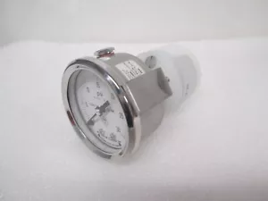 McDaniel 0-30 PSI Gauge w/ Parker GP-111-18 Gauge Protector, New - Picture 1 of 6