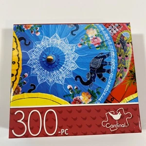 CARDINAL 300 Piece Puzzle 14" x 11" COLORFUL PAPER PARASOLS  - Picture 1 of 5