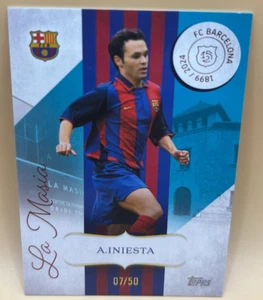 Inserto Barcellona 125 anni La Masia LM-5 Andres Iniesta 07/50 - Foto 1 di 2