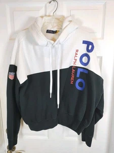 Polo Ralph Lauren Herren Gr. XL 1967 dunkelblau/weiß dicke Baumwolle Hoodie - Bild 1 von 10