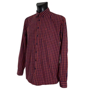 CAMISA DE ALGODÓN CAMEL ACTIVE CLÁSICA A CUADROS GINGHAM ABOTONADA. TALLA: GRANDE - Imagen 1 de 6