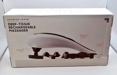 SHARPER IMAGE Cordless Deep-Tissue Neck and Back Massager with Swappable Heads - Image 1 of 4