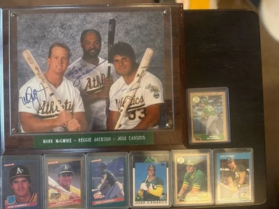Bash Brothers Autographed Rookie Lot Canseco McGwire Jackson - Image 1 of 4