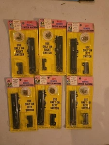Lot Of 6 HO Scale LEFT #52 (4)And RIGHT #53 (2) Remote Switch machines - Picture 1 of 4