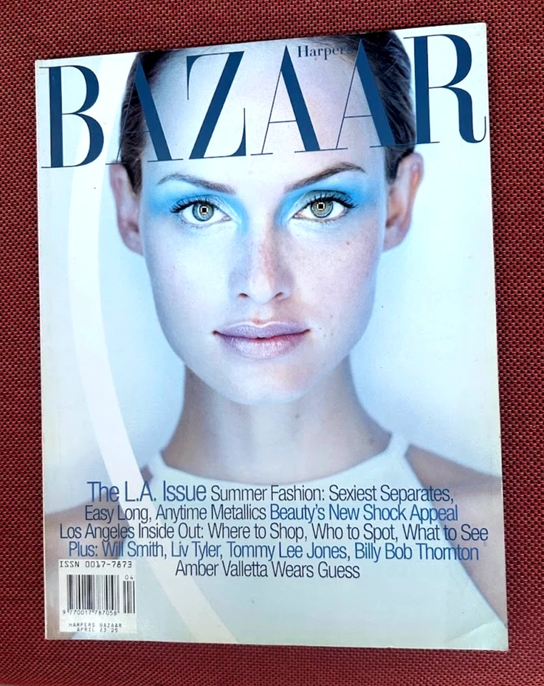Harper's Bazaar Magazine: April 1997 - Amber Valletta  - Image 1 of 1
