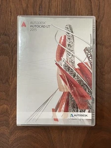 Autodesk AutoCAD 2015 LT CD Product Permanent License Key Windows Used 1 Seat - Photo 1/5