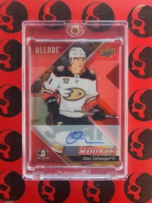 2024-25 Olen Zellweger Allure Red Rookie Auto #106 Anaheim Ducks Upper Deck RC - Image 1 of 2