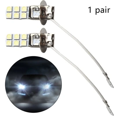 H3 LED Fog Light Bulbs Conversion Kit 6000K White for Better Visibility - Image 1 of 4