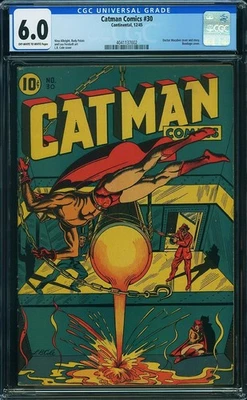 Catman Comics 30 CGC 6.0 L.B. Cole Bondage Dr Macabre 1945 Palais art 4041137002 - Image 1 of 4