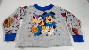 VTG SINGLE STITCH DISNEY MICKEY & GOOFY FOOTBALL 2T? KIDS T SHIRT W/LT WEAR USA - Picture 1 of 21