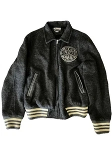 Billionaire Boys Club Jacket Men XL Black Heart And Mind Varsity Style - Picture 1 of 5